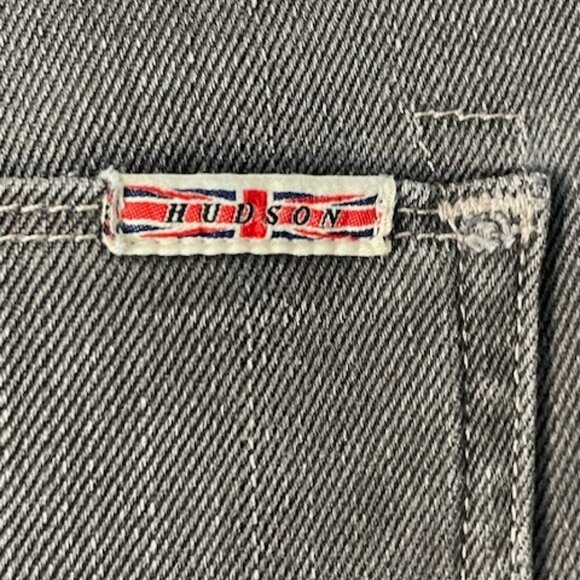 Hudson Byron Style M255D High Rise Grey Button Fly Straight Leg Jeans 38 - Picture 3 of 8